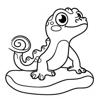 Gecko Halaman Mewarnai
