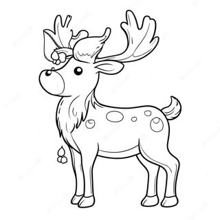 Rena De Natal Páginas para Colorir