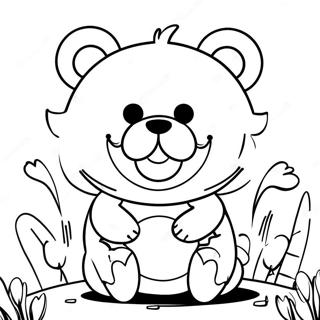Monokuma Danganronpa Coloring Page | Danganronpa coloring page