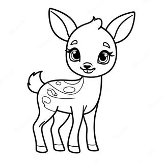 Baby Deer Coloring Page | Baby Deer coloring page