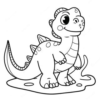 Water Dinosaur Coloring Page | Water Dinosaur coloring page