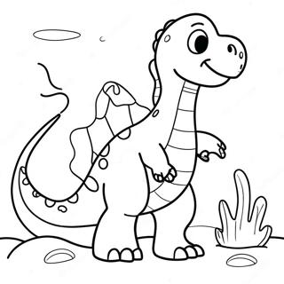 Water Dinosaur Coloring Pages
