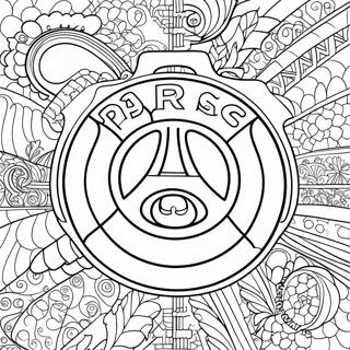 PSG Logo Coloring Page | PSG coloring page