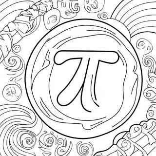 Pi Day Celebration Coloring Page | Pi Day coloring page