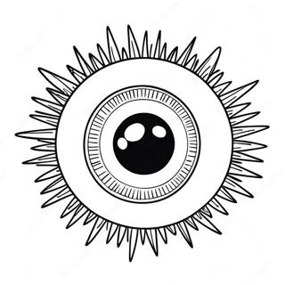 Eyeball Coloring Page | Eyeball coloring page