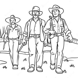 Back to the Outback Movie Characters Coloring Page | Back to the Outback coloring page
