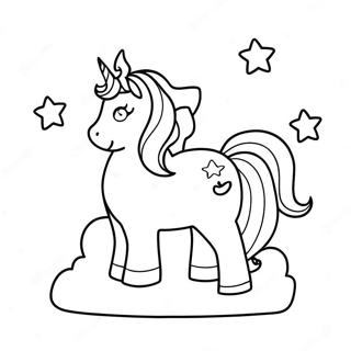 Sparkly Unicorn Poop with Stars Coloring Page | Unicorn Poop coloring page