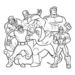 Avengers Christmas Coloring Page | Avengers Christmas coloring page