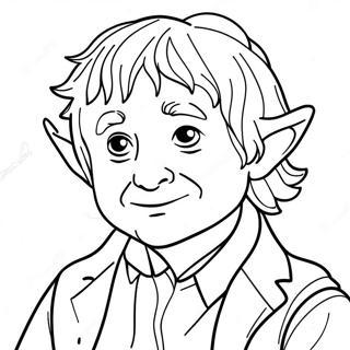 Bilbo Baggins Adventure Coloring Page | Hobbit coloring page