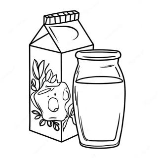 Milk Carton Coloring Page | Milk Carton coloring page