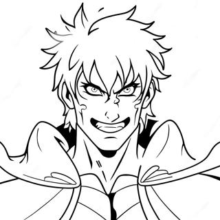 Ichigo in Shinigami Outfit Coloring Page | Ichigo coloring page