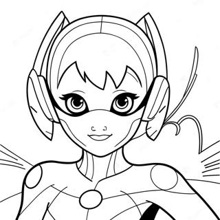Miraculous Ladybug Superheld Ausmalbild | Superheld Kwami Miraculous Ladybug Ausmalbild