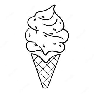 Ice Cream Cone Coloring Page | Ice coloring page