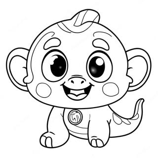 Bubble Guppies Zooli Coloring Page | Bubble Guppies Zooli coloring page