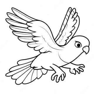 Jet the Hawk Flying Coloring Page | Jet the Hawk coloring page