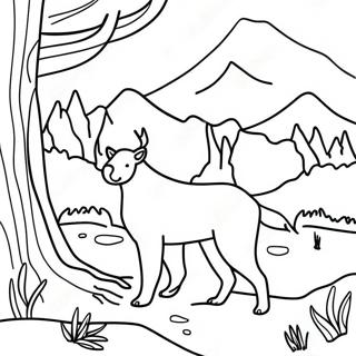 Wilderness Coloring Page | Wilderness coloring page