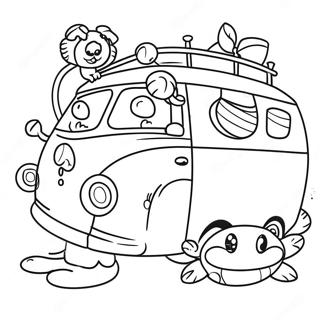 Adventurous TLE Characters Coloring Page | TLE Characters coloring page