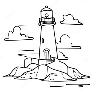 Lighthouse Coloring Page | Lighthouse coloring page