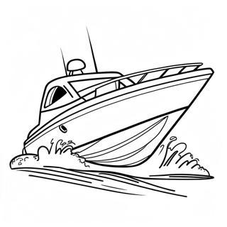 Speed Boat Coloring Page | Speed Boat coloring page