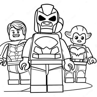Lego Avengers Coloring Page | Lego Avengers coloring page