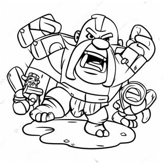Clash of Clans Målarbild | Clash of Clans målarbild