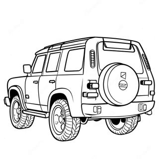 SUV Coloring Page | SUV coloring page