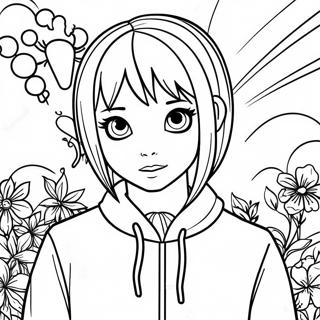 Emo Coloring Page | Emo coloring page