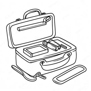 First Aid Kit Coloring Page | First Aid coloring page