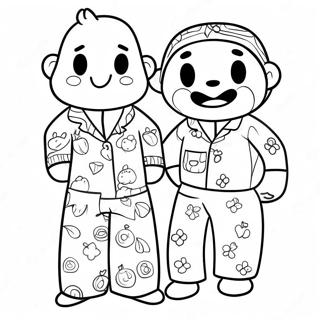 Pajama Day Coloring Page | Pajama Day coloring page