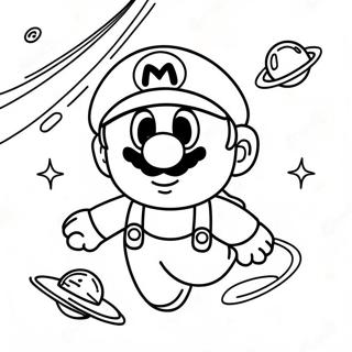 Among Us Mario Coloring Pages