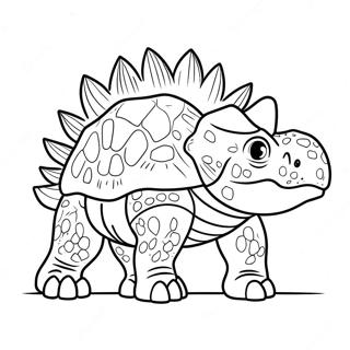 Ankylosaurus Coloring Page | Ankylosaurus coloring page