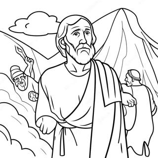 Saul Becomes Paul Transformation Coloring Page | Saul Becomes Paul coloring page