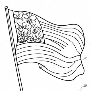 Blank Flag Template Coloring Page | Blank Flag Template coloring page