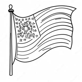 Colorful Blank Flag Template Coloring Page | Blank Flag Template coloring page