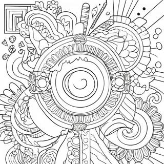 Cultural Symbols Coloring Page | Cultural coloring page