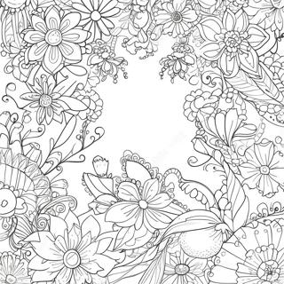Johanna Basford Floral Fantasy Coloring Page | Johanna Basford coloring page