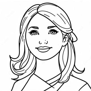 Pretty Girl Coloring Page | Pretty Girl coloring page