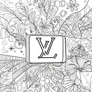 Louis Vuitton Logo Coloring Page | Louis Vuitton coloring page