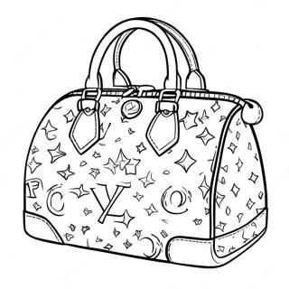 Louis Vuitton Handbag Coloring Page | Louis Vuitton coloring page