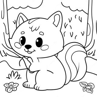 Cute Forest Animals Ecology Coloring Page | Ecology coloring page