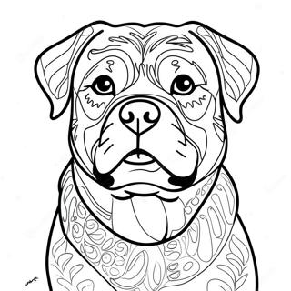 Rottweiler Coloring Page | Rottweiler coloring page