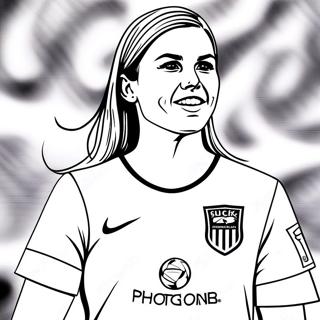 Alex Morgan Soccer Star Coloring Page | Alex Morgan coloring page