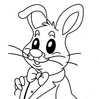 Roger Rabbit with Funny Glasses Coloring Page | Roger Rabbit coloring page
