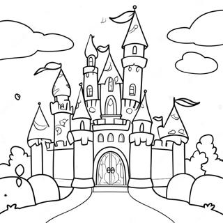 Dream Castle Coloring Page | Dream coloring page