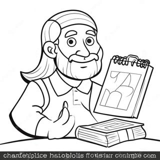 Creative Job Bible Characters Coloring Page | Job Bible coloring page
