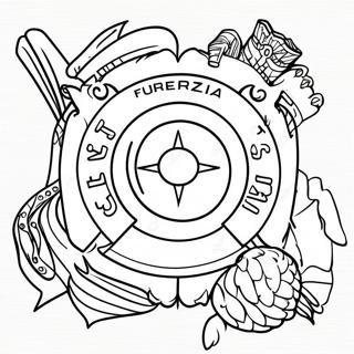 Fuerza Regida Logo Coloring Page | Fuerza Regida coloring page