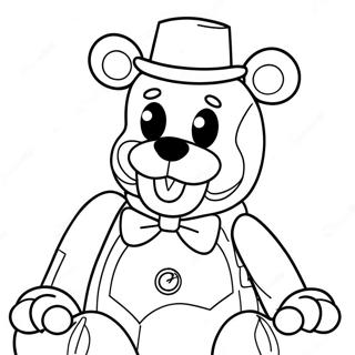 Toy Freddy Coloring Page | Toy Freddy coloring page