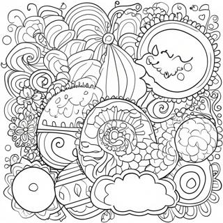 Doodle Coloring Page for Kids | Doodle coloring page