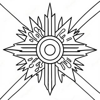 New Mexico State Flag Coloring Page | New Mexico coloring page