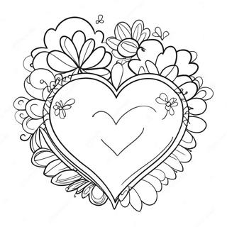 Love Relationship Coloring Page